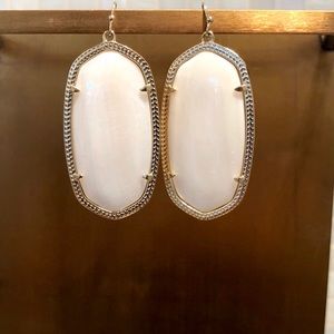 Danielle Gold Drop Earrings Ivory Mother Of Pearl